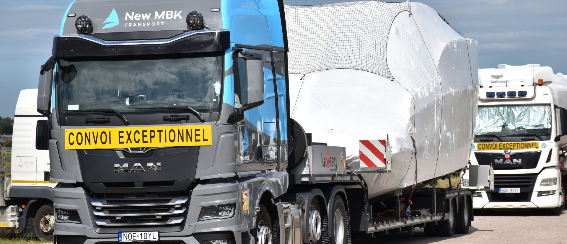 Zestaw transportowy NEW MBK przygotowany do wyjazdu
