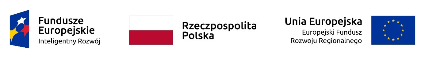 Logos: European Funds Smart Growth, Republic of Poland, European Union – European Regional Development Fund